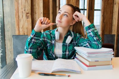 girl, young, student